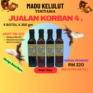 Madu Kelulut TiniTama - 4 X 350 gm
