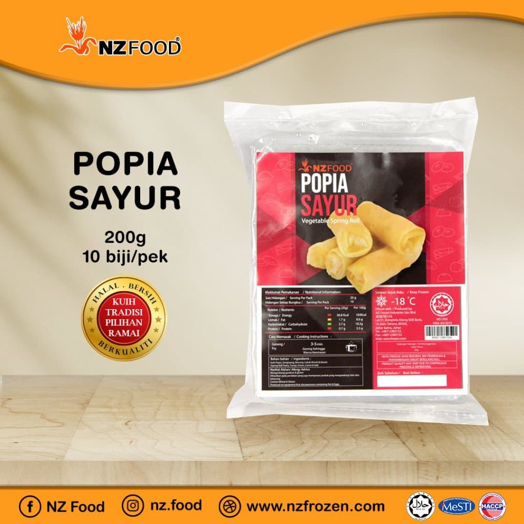 NZ popia sayur 200gm 10pcs/16 - Image 1