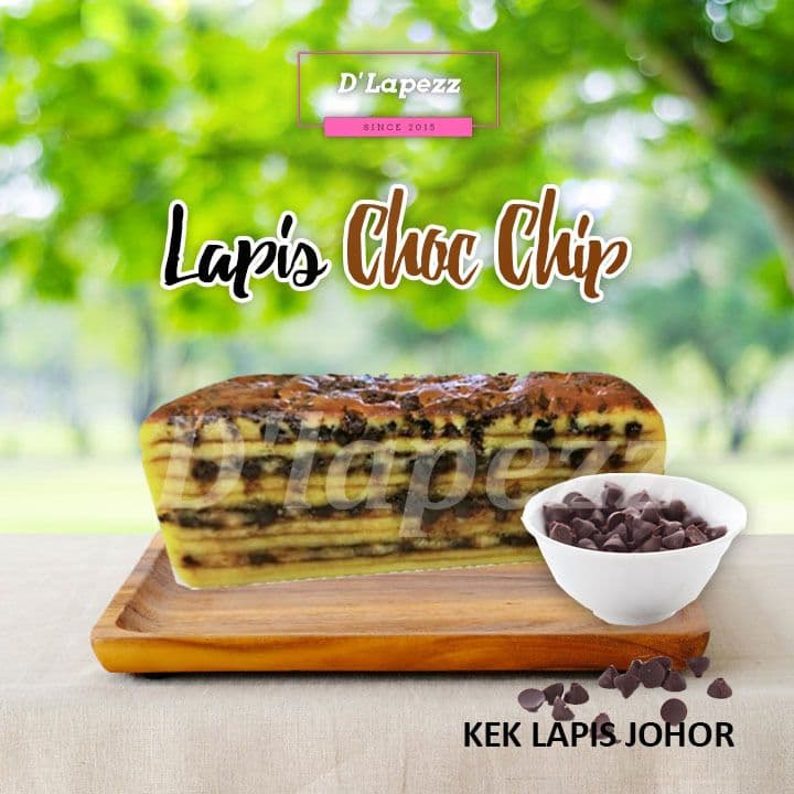 Kek Lapis Chocolate Chip - Image 1