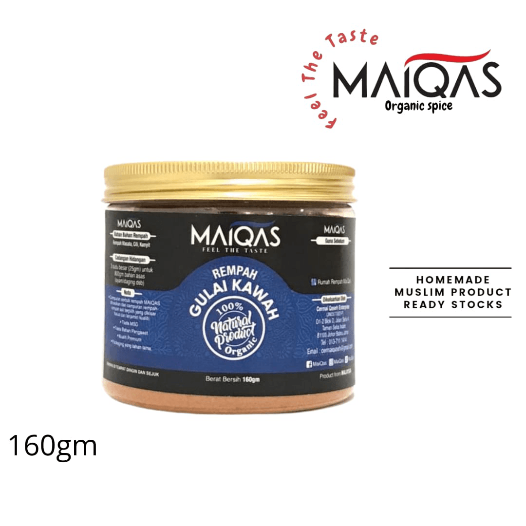 Serbuk Rempah Gulai Kawah MaiQas 160g