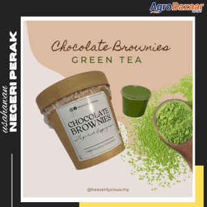 Heavenlycious.my Brownies in Tub with Dipping Sauce - Green Tea