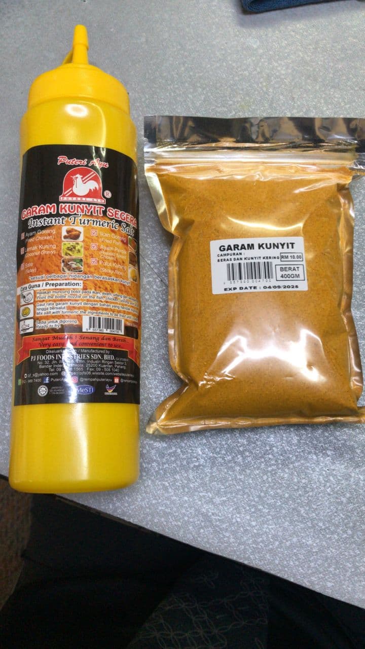 GARAM KUNYIT 400GM + FREE BOTOL ISIAN - Image 1