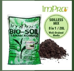 SELF-PICKUP Soilless Potting Mix 8in1 (28 litre / 5.5 KG)/ Compost Plant Media - IMPRA Biosoil Media Campuran Kompos, Subur & Poros