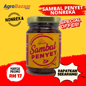 SAMBAL PENYET NONREKA: 180g: MESTI CUBA: ASLI, SEDAP, PEDAS, MENYENGAT