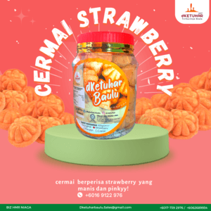 Bahulu Cermai Strawberry 20pcs