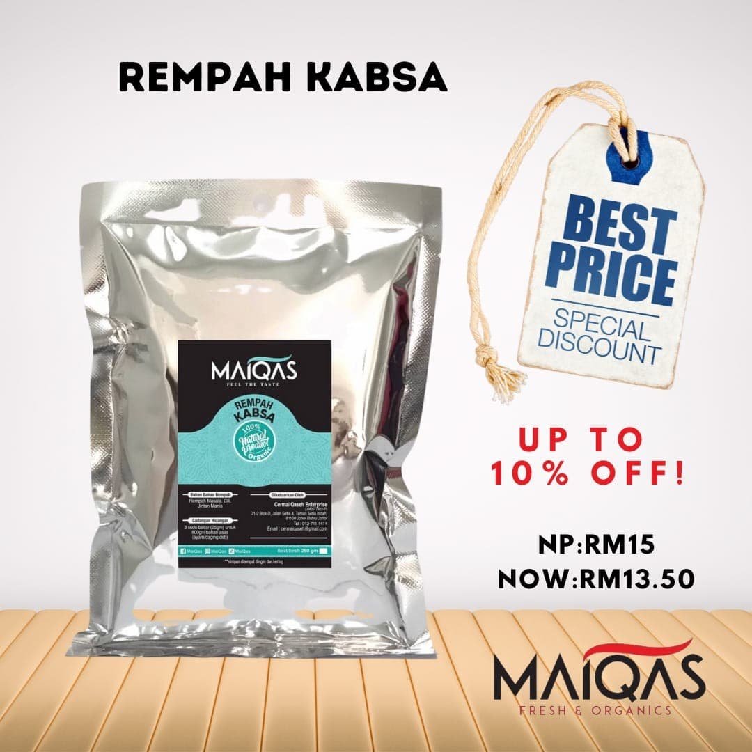Serbuk Rempah Kabsa MaiQas 250g - Image 1