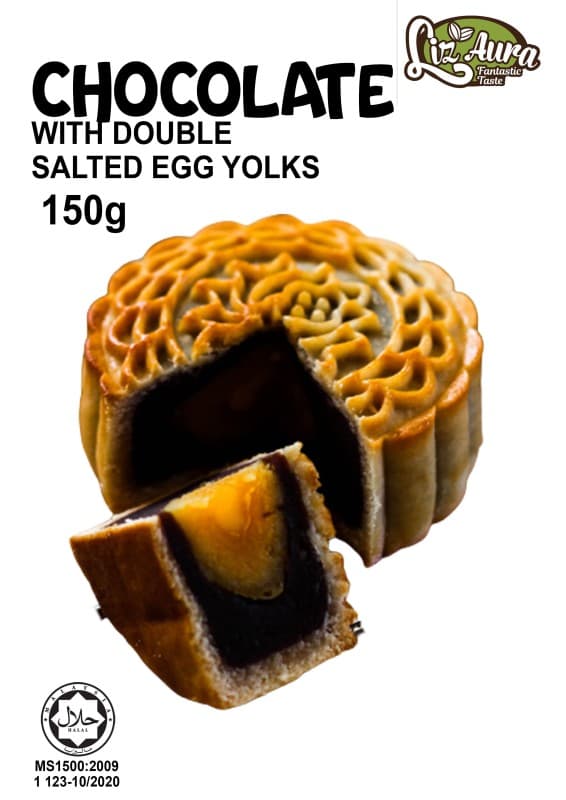 REDBEAN MOONCAKE WITH DOUBLE SALTED EGG YOLK