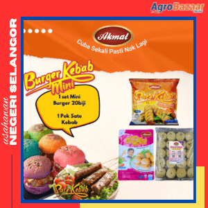 Promo - Roti Plain Set Mini Burger Ori & Sate Kebab Daging Ori - Image 1