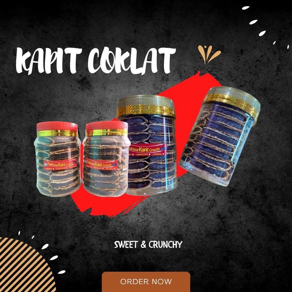 KUIH KAPIT BERINTI COKLAT