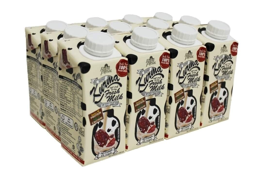 Susu Farm Fresh Kurma 200ml uht - Image 1