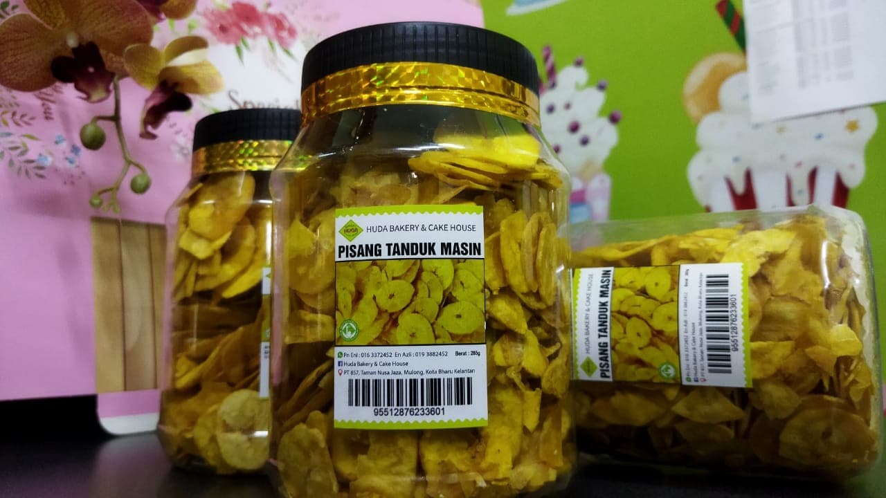 Kerepek Pisang Tanduk Masin